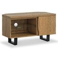 Jersey TV Unit - 1 Door Corner - Industrial Style - Oak