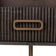 Luxor Brushed Brass Ribbed Extra Large Curved TV Unit