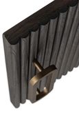 Luxor Brushed Brass Ribbed Extra Large Curved TV Unit
