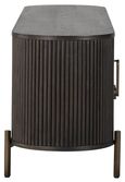 Luxor Brushed Brass Ribbed Extra Large Curved TV Unit