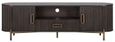 Luxor Brushed Brass Ribbed Extra Large Curved TV Unit
