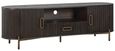 Luxor Brushed Brass Ribbed Extra Large Curved TV Unit