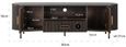 Luxor Brushed Brass Ribbed Extra Large Curved TV Unit