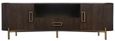 Luxor Brushed Brass Ribbed Extra Large Curved TV Unit