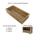 Opus TV Unit - 1 Drawer - Oak