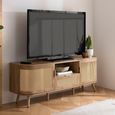 Noah TV Unit - 150cm - Oak and Rattan