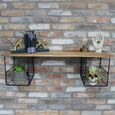 Industrial Wall Unit - Mango Wood and Metal