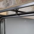 Industrial Wall Unit - with Mirror - Tall - Black - Metal