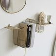 Brava Brass Metal Wall Shelf thumbnail