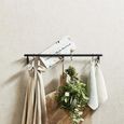 Malo Matte Black 6 Hooks Wall Shelf thumbnail