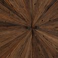 Shanil Bar Cabinet - 2 Door - Sunburst Desgin - Brown and Black - Recycled Sleeper Wood and Metal