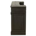 Bar Cabinet - 2 Drawer - Black - Mango Wood