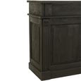 Bar Cabinet - 2 Drawer - Black - Mango Wood