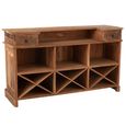 Bar Cabinet - 2 Drawer - Natural - Recycled Sleeper Wood