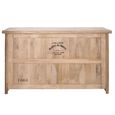 Bar Cabinet - 3 Drawer - Natural Wood