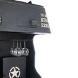 Truck Bar Cabinet - Black and Natural - Mango Wood and Metal