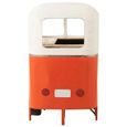 Bus Bar Cabinet - 1 Drawer - Orange and White - Metal