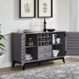 Vaughn Wine Cabinet - Grey Oak - 7904196COMUK
