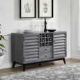 Vaughn Wine Cabinet - Grey Oak - 7904196COMUK