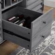 Vaughn Wine Cabinet - Grey Oak - 7904196COMUK