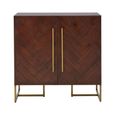 Brando Drinks Cabinet - Acacia Wood