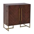 Brando Drinks Cabinet - Acacia Wood
