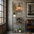 Shelving Unit - Industrial Metal - with Wine Rack