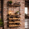 Fir Wood and Metal Wine Rack thumbnail