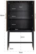 Bloomingville Shagreen 2 Door Bar Cabinet
