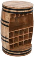 Dispur Wine Cabinet - Barrel - Solid Mango Wood