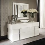 White High Gloss Chest of Drawers