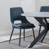 Blue Fabric Dining Chairs