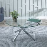 Glass and Chrome Coffee Tables