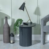 Round Black Side Tables