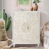 Carved Hall Cabinets