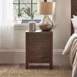 Dark Wood Bedside Cabinets