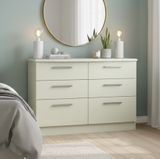 Cream High Gloss Chest of Drawer