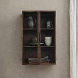 Dark Wood Display Cabinets