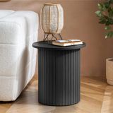 Round Black Side Tables