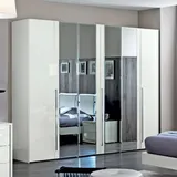 6 Door Wardrobes with Mirror