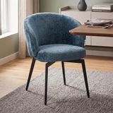 Blue Fabric Dining Chairs