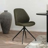 Green Fabric Dining Chairs