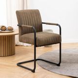 Brown Upholstered Dining Chairs
