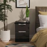 Black High Gloss Bedside Cabinets