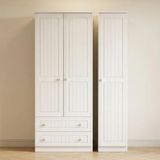 White Wardrobes with Drawers
