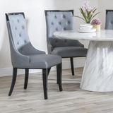High Back Leather Dining Chairs