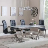 Marble Dining Tables and 6 Chairs