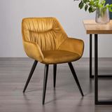Yellow Upholstered Dining Chairs