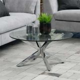 Glass and Chrome Coffee Tables