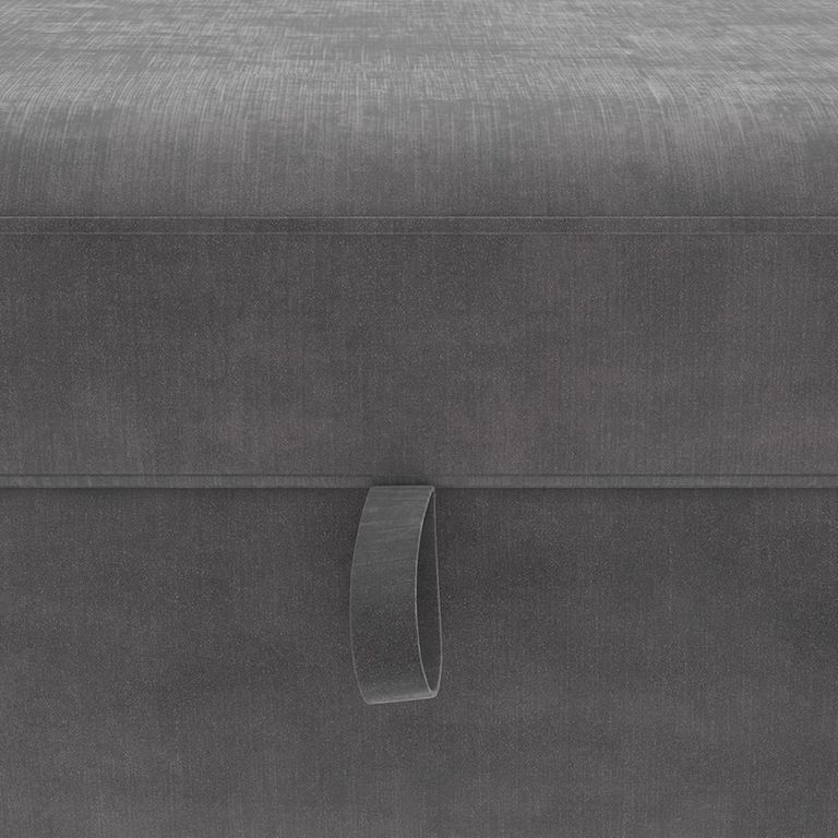 Hartford Ottoman Bench - Storage - Grey Chenille Fabric - 2196459UK